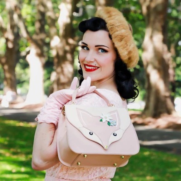 ERSTWILDER | Flora Fox Face Top Handle Bag - Picture 3 of 11